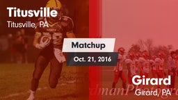Matchup: Titusville vs. Girard  2016