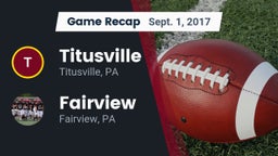 Recap: Titusville  vs. Fairview  2017