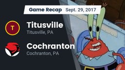 Recap: Titusville  vs. Cochranton  2017