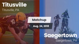 Matchup: Titusville vs. Saegertown  2018