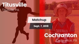 Matchup: Titusville vs. Cochranton  2018