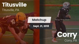 Matchup: Titusville vs. Corry  2018