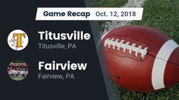 Recap: Titusville  vs. Fairview  2018