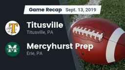 Recap: Titusville  vs. Mercyhurst Prep  2019