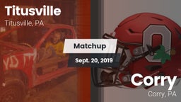 Matchup: Titusville vs. Corry  2019