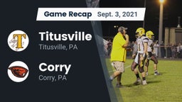 Recap: Titusville  vs. Corry  2021