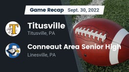 Recap: Titusville  vs. Conneaut Area Senior High 2022