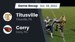 Recap: Titusville  vs. Corry  2022