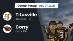 Recap: Titusville  vs. Corry  2023