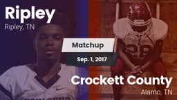 Matchup: Ripley vs. Crockett County  2017