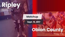 Matchup: Ripley vs. Obion County  2017