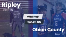 Matchup: Ripley vs. Obion County  2019