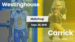 Matchup: Westinghouse vs. Carrick  2018