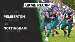 Recap: Pemberton  vs. Nottingham  2015