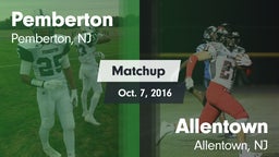 Matchup: Pemberton vs. Allentown  2016