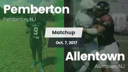 Matchup: Pemberton vs. Allentown  2017