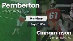 Matchup: Pemberton vs. Cinnaminson  2018