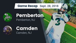 Recap: Pemberton  vs. Camden  2018