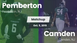 Matchup: Pemberton vs. Camden  2019