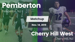 Matchup: Pemberton vs. Cherry Hill West  2019