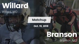 Matchup: Willard  vs. Branson  2018