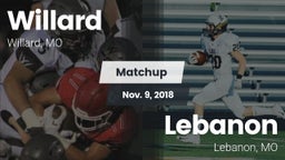 Matchup: Willard  vs. Lebanon  2018