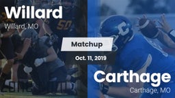 Matchup: Willard  vs. Carthage  2019