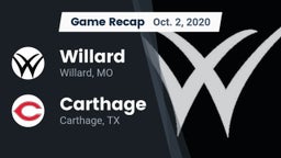 Recap: Willard  vs. Carthage  2020