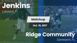 Matchup: Jenkins vs. Ridge Community  2017