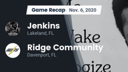 Recap: Jenkins  vs. Ridge Community  2020