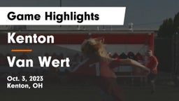Kenton  vs Van Wert  Game Highlights - Oct. 3, 2023