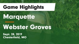 Marquette  vs Webster Groves  Game Highlights - Sept. 28, 2019