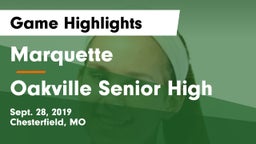 Marquette  vs Oakville Senior High Game Highlights - Sept. 28, 2019