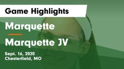 Marquette  vs Marquette JV Game Highlights - Sept. 16, 2020