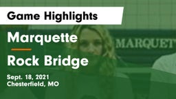 Marquette  vs Rock Bridge  Game Highlights - Sept. 18, 2021