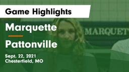 Marquette  vs Pattonville  Game Highlights - Sept. 22, 2021