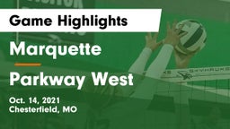 Marquette  vs Parkway West  Game Highlights - Oct. 14, 2021