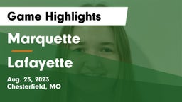 Marquette  vs Lafayette  Game Highlights - Aug. 23, 2023