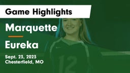 Marquette  vs Eureka  Game Highlights - Sept. 23, 2023
