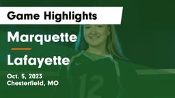Marquette  vs Lafayette  Game Highlights - Oct. 5, 2023