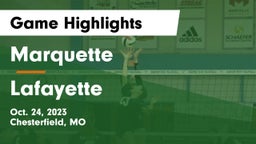 Marquette  vs Lafayette  Game Highlights - Oct. 24, 2023