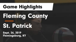 Fleming County  vs St. Patrick Game Highlights - Sept. 26, 2019