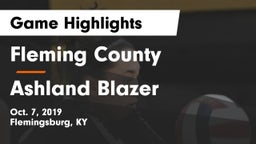 Fleming County  vs Ashland Blazer  Game Highlights - Oct. 7, 2019