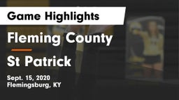 Fleming County  vs St Patrick Game Highlights - Sept. 15, 2020