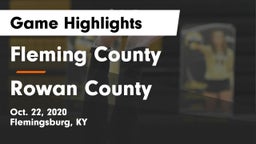 Fleming County  vs Rowan County Game Highlights - Oct. 22, 2020
