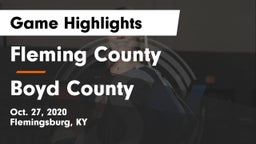 Fleming County  vs Boyd County  Game Highlights - Oct. 27, 2020