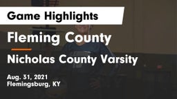 Fleming County  vs Nicholas County Varsity Game Highlights - Aug. 31, 2021