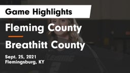 Fleming County  vs Breathitt County Game Highlights - Sept. 25, 2021