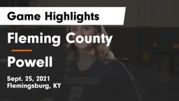 Fleming County  vs Powell Game Highlights - Sept. 25, 2021