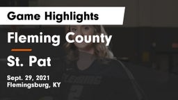 Fleming County  vs St. Pat Game Highlights - Sept. 29, 2021